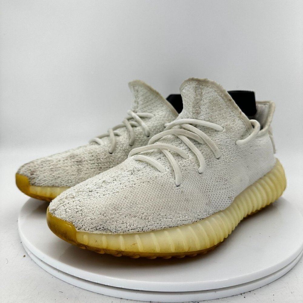 Adidas Yeezy Boost 350 V2 Men Size 6 CP9366 Cream Triple White Sneakers